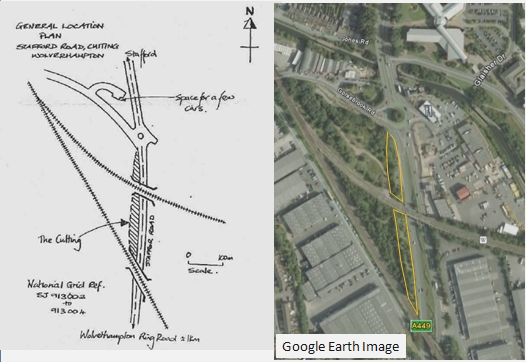 Wolverhampton, Stafford Road, Map