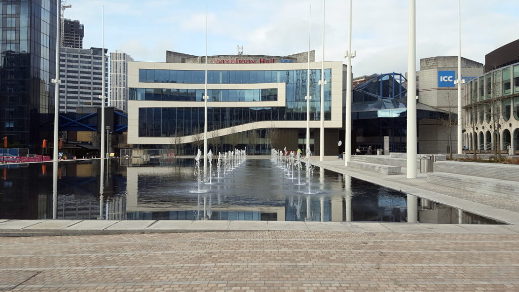 Symphony Hall with new frontage