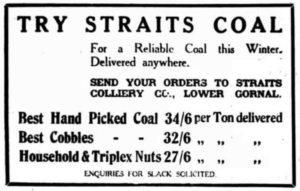 Straits Coal advert