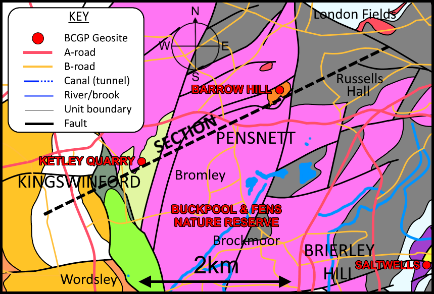Geological Map of Barrow Hill